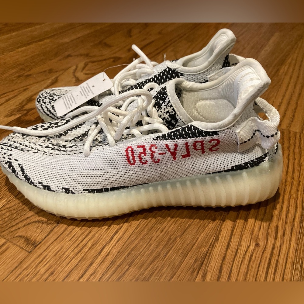 Zebra sneakers size 6